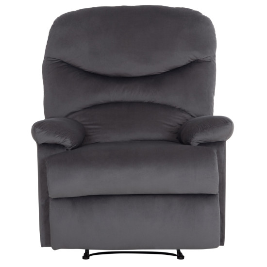Πολυθρονα relax braylen hm3298.01 γκρι βελουδο 85x90x95υεκ. **