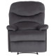 Πολυθρονα relax braylen hm3298.01 γκρι βελουδο 85x90x95υεκ. **