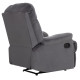 Πολυθρονα relax braylen hm3298.01 γκρι βελουδο 85x90x95υεκ. **