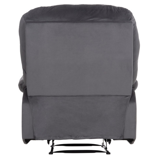 Πολυθρονα relax braylen hm3298.01 γκρι βελουδο 85x90x95υεκ. **