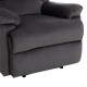 Πολυθρονα relax braylen hm3298.01 γκρι βελουδο 85x90x95υεκ. **