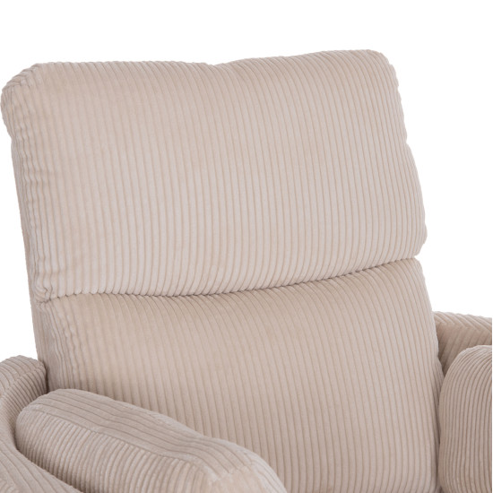 Πολυθρονα θηλασμου/relax velmora hm3300.03 μπεζ κοτλε υφασμα 100x90x100υεκ ** Πολυθρονα θηλασμου/relax velmora hm3300.03 μπεζ κοτλε υφασμα 100x90x100υεκ **