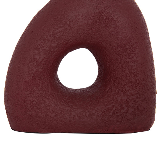 Επιτραπεζιο διακοσμητικο βαζο decant hm4667.06μ τερακοτα σε βυσσινι--17x6.5x20υεκ. **