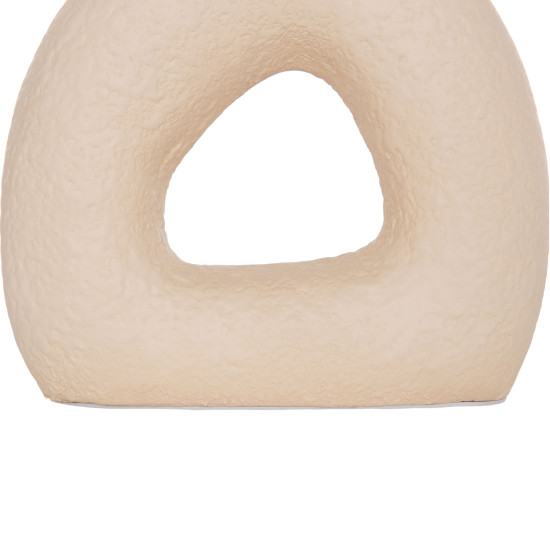 Επιτραπεζιο διακοσμητικο βαζο decant hm4667.02s τερακοτα σε κρεμ--17.5x6.5x17υεκ. **