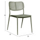 Καρεκλα τραπεζαριασ hilliard hm6645.07 αλουμινιο olive green 46x54x78υεκ **