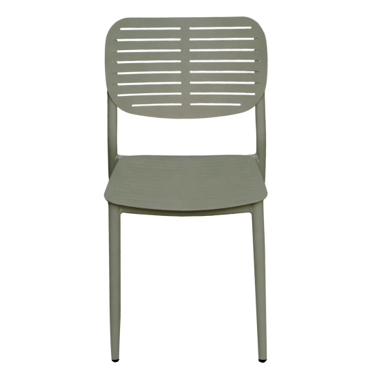 Καρεκλα τραπεζαριασ hilliard hm6645.07 αλουμινιο olive green 46x54x78υεκ **