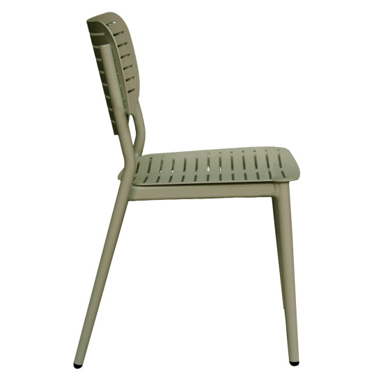 Καρεκλα τραπεζαριασ hilliard hm6645.07 αλουμινιο olive green 46x54x78υεκ **