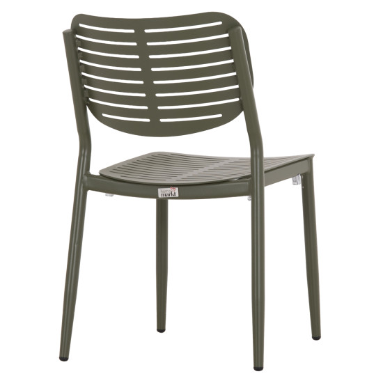 Καρεκλα τραπεζαριασ hilliard hm6645.07 αλουμινιο olive green 46x54x78υεκ **