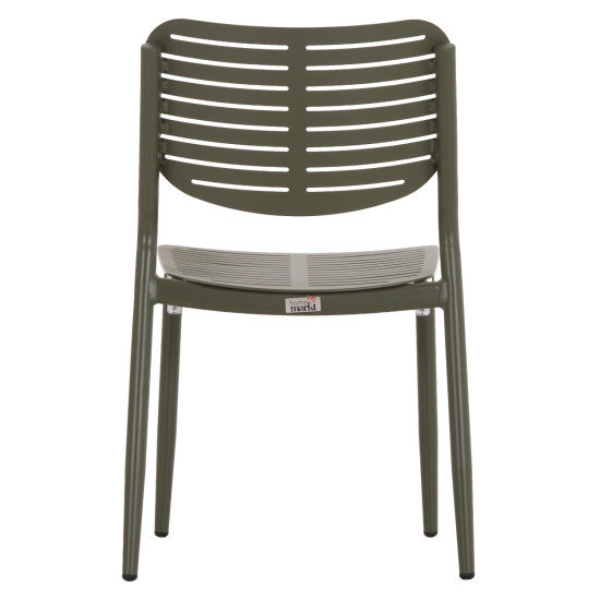 Καρεκλα τραπεζαριασ hilliard hm6645.07 αλουμινιο olive green 46x54x78υεκ **