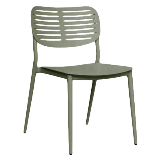 Καρεκλα τραπεζαριασ hilliard hm6645.07 αλουμινιο olive green 46x54x78υεκ **