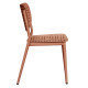 Καρεκλα τραπεζαριασ hilliard hm6645.08 αλουμινιο σε terracotta 44.5x58x80υεκ **
