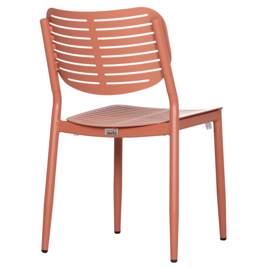 Καρεκλα τραπεζαριασ hilliard hm6645.08 αλουμινιο σε terracotta 46x54x78υεκ ** Καρεκλα τραπεζαριασ hilliard hm6645.08 αλουμινιο σε terracotta 46x54x78υεκ **