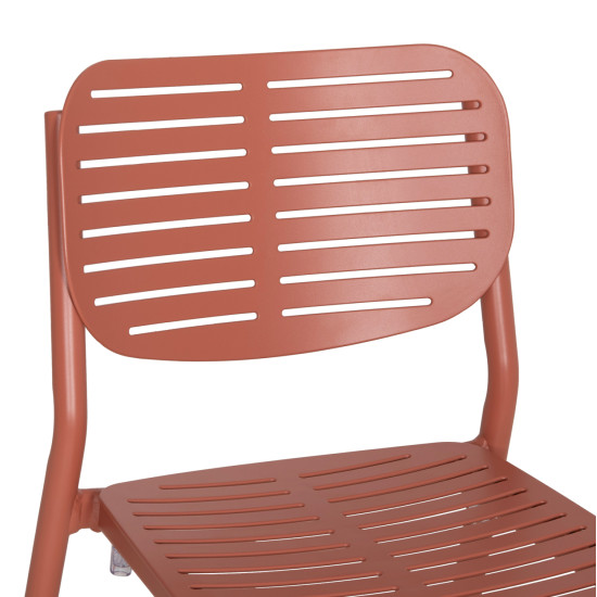 Καρεκλα τραπεζαριασ hilliard hm6645.08 αλουμινιο σε terracotta 46x54x78υεκ ** Καρεκλα τραπεζαριασ hilliard hm6645.08 αλουμινιο σε terracotta 46x54x78υεκ **