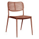 Καρεκλα τραπεζαριασ hilliard hm6645.08 αλουμινιο σε terracotta 44.5x58x80υεκ **