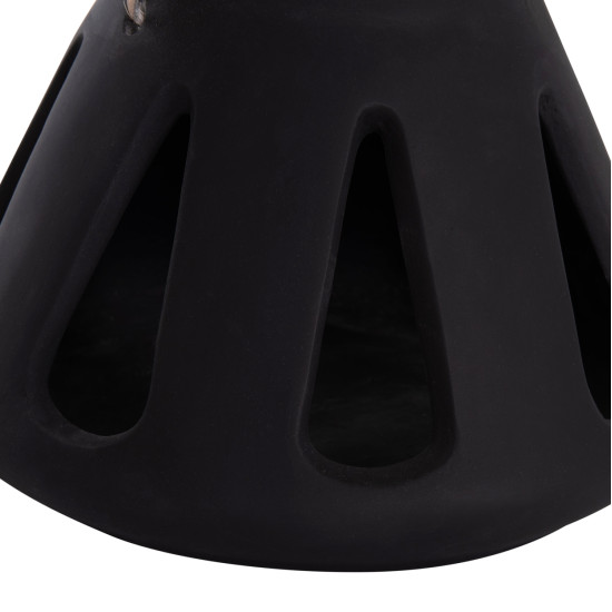 Επιτραπεζιο φαναρι erantyl hm4696.01s μαυρο fiber cement & χερουλι rattan φ25x17yεκ. **