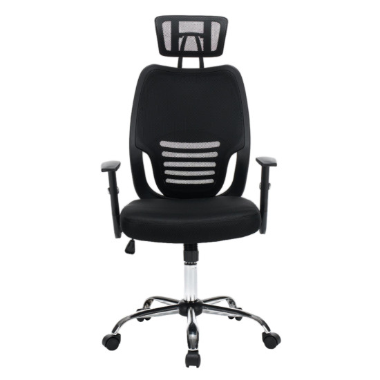 Καρεκλα γραφειου brief hm1206.01 μαυρο mesh--βαση χρωμιου 63x64x122υεκ. **