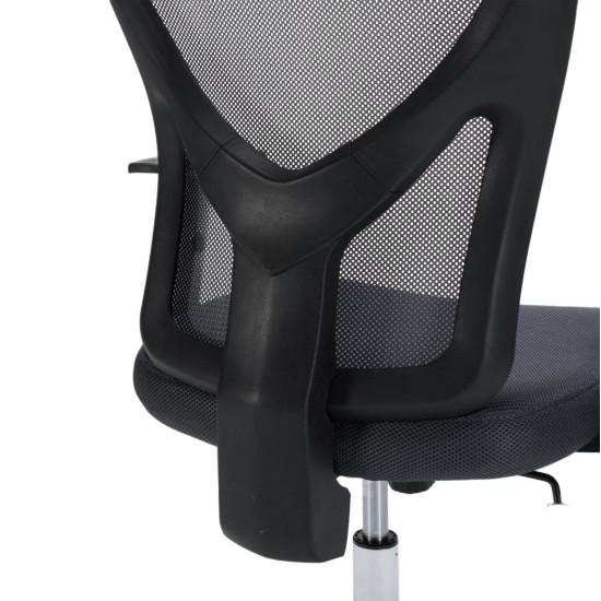 Καρεκλα γραφειου cuore hm1207.02 μαυροσ σκελετοσ-γκρι mesh 63x61x125υεκ **