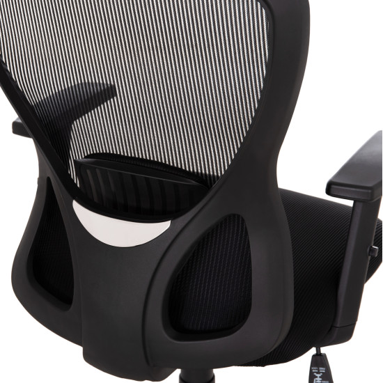 Καρεκλα γραφειου kram hm1208.01 μαυροσ σκελετοσ--μαυρο mesh 64x64x100-108υεκ. ** Καρεκλα γραφειου kram hm1208.01 μαυροσ σκελετοσ--μαυρο mesh 64x64x100-108υεκ. **