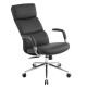 Καρεκλα γραφειου meite hm18353.01 μαυρο pu δερμα--βαση χρωμιου 66x71x127υεκ **