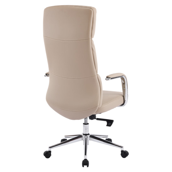 Καρεκλα γραφειου meite hm18353.02 μπεζ pu δερμα--βαση χρωμιου 66x71x127υεκ ** Καρεκλα γραφειου meite hm18353.02 μπεζ pu δερμα--βαση χρωμιου 66x71x127υεκ **