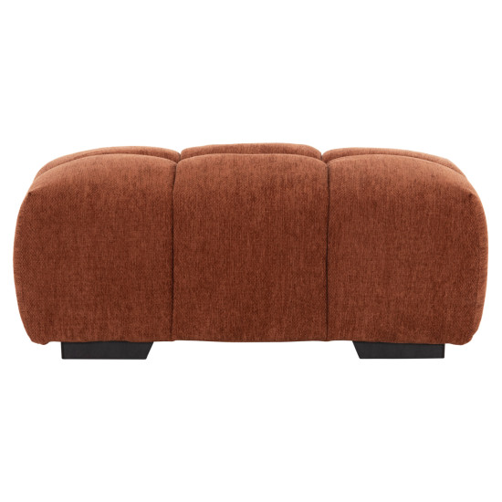 Ταμπουρε υποποδιο coven hm3342.02 κεραμιδι υφασμα 100x65x37υεκ. **