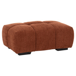 Ταμπουρε υποποδιο coven hm3342.02 κεραμιδι υφασμα 100x65x37υεκ. **