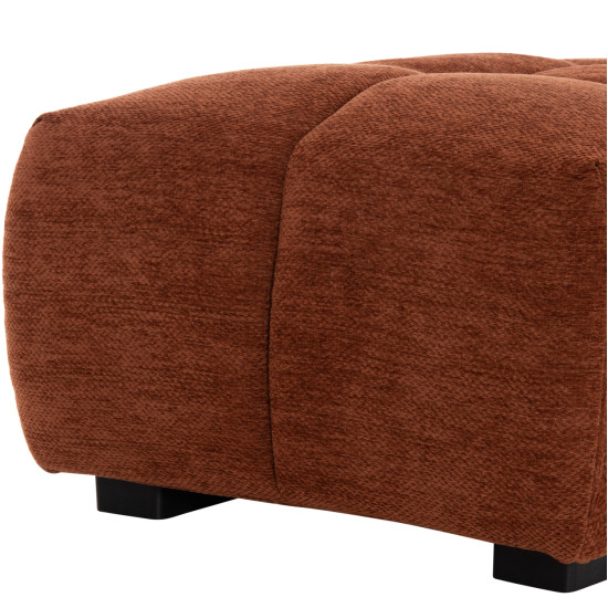 Ταμπουρε υποποδιο coven hm3342.02 κεραμιδι υφασμα 100x65x37υεκ. **