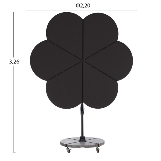 Ομπρελα με βαση σειρα cannopy (flower) hm21286.01 αλουμινιο-γρανιτησ-μολυβι χρωμα 2,38x2,2μ **