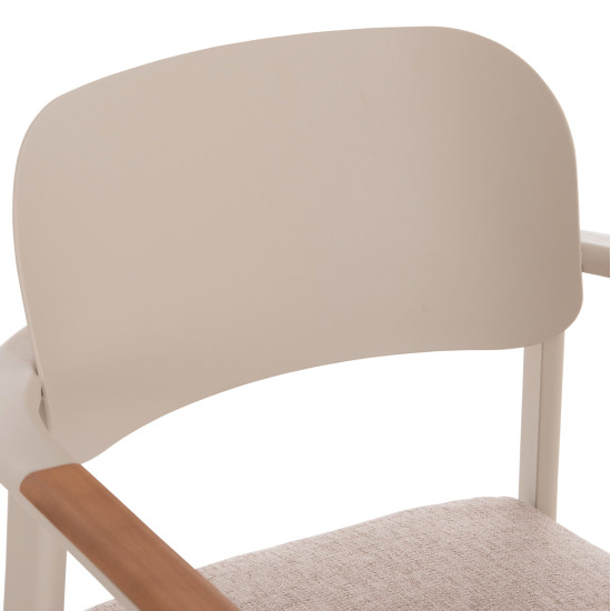 Πολυθρονα τραπεζαριασ elara hm6414.05 μπεζ αλουμινιο-olefin--ξυλο teak 56x62x78υεκ. ** Πολυθρονα τραπεζαριασ elara hm6414.05 μπεζ αλουμινιο-olefin--ξυλο teak 56x62x78υεκ. **