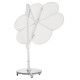 Ομπρελα με βαση σειρα cannopy (flower) hm21286.02 αλουμινιο-γρανιτησ-λευκο 2,38x2,2μ **