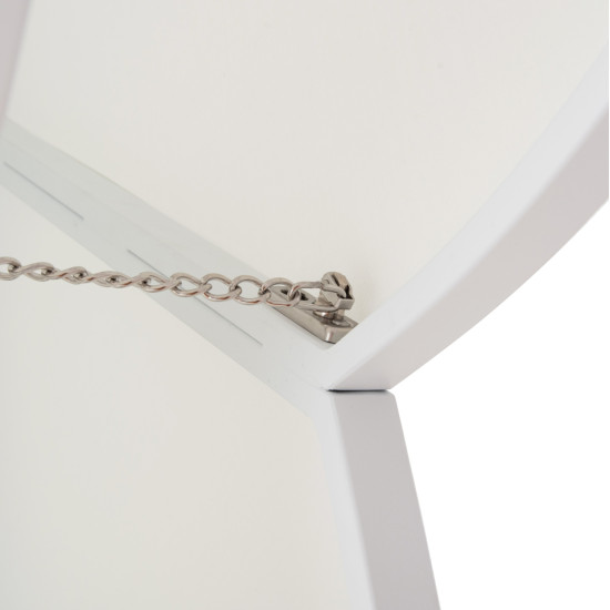 Ομπρελα με βαση σειρα cannopy (flower) hm21286.02 αλουμινιο-γρανιτησ-λευκο 2,38x2,2μ **
