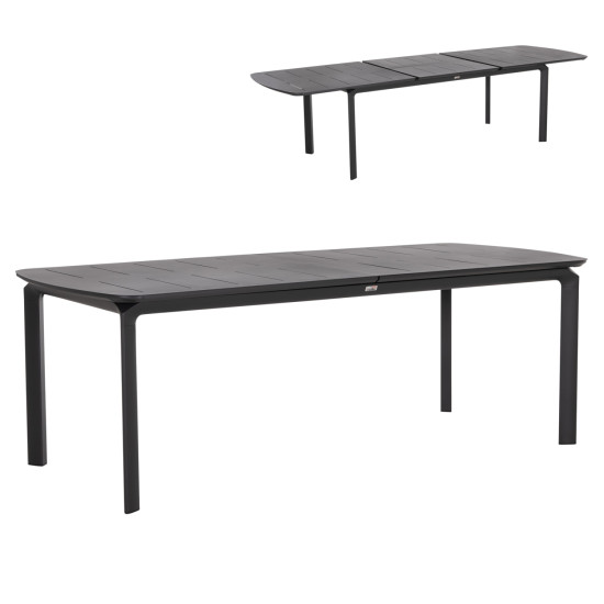 Τραπεζι επεκτεινομενο sympo hm6415.01 γκρι αλουμινιο 220-300x100x75υεκ **