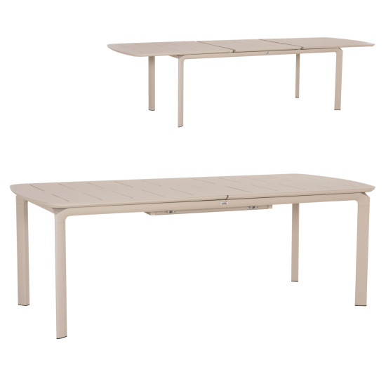 Τραπεζι επεκτεινομενο sympo hm6415.05 μπεζ αλουμινιο 220-300x100x75υεκ **