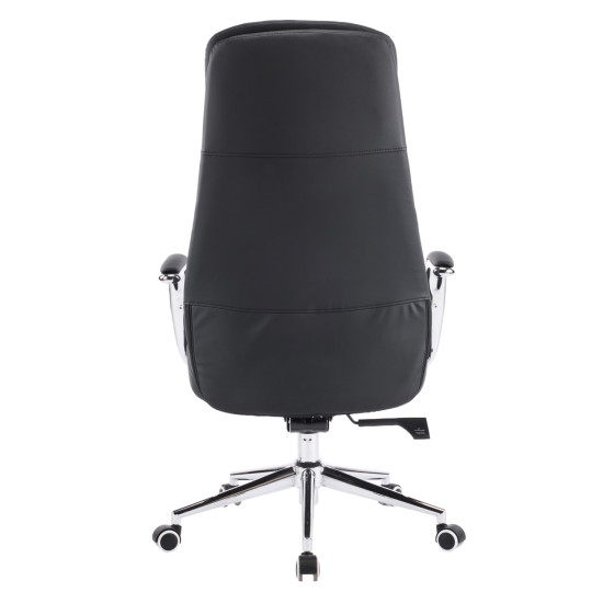 Καρεκλα γραφειου sonty hm18354.01 μαυρο pu δερμα--βαση χρωμιου 64x68x125υεκ ** Καρεκλα γραφειου sonty hm18354.01 μαυρο pu δερμα--βαση χρωμιου 64x68x125υεκ **