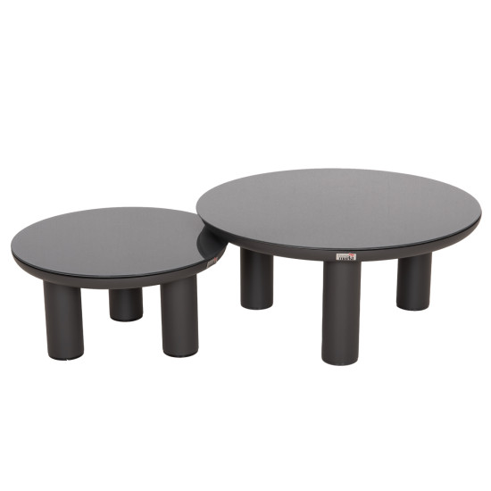 Σετ σαλονι 5τμχ stream hm6426.01 ανθρακι αλουμινιο-strap σχοινι-olefin **