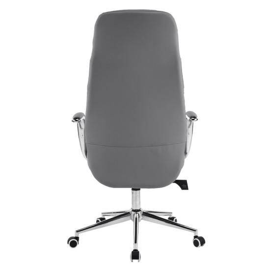 Καρεκλα γραφειου teeter hm18355.10 γκρι pu δερμα--βαση χρωμιου 67x66x121υεκ ** Καρεκλα γραφειου teeter hm18355.10 γκρι pu δερμα--βαση χρωμιου 67x66x121υεκ **
