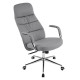 Καρεκλα γραφειου teeter hm18355.10 γκρι pu δερμα--βαση χρωμιου 67x66x121υεκ ** Καρεκλα γραφειου teeter hm18355.10 γκρι pu δερμα--βαση χρωμιου 67x66x121υεκ **