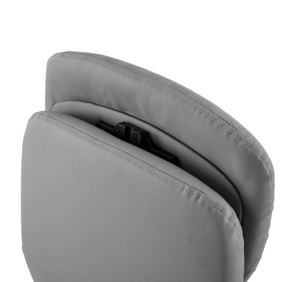 Καρεκλα γραφειου teeter hm18355.10 γκρι pu δερμα--βαση χρωμιου 67x66x121υεκ ** Καρεκλα γραφειου teeter hm18355.10 γκρι pu δερμα--βαση χρωμιου 67x66x121υεκ **