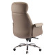 Καρεκλα γραφειου tomlin hm18358.02 μπεζ-καφε pu δερμα--βαση χρωμιου 72x74x128υεκ **