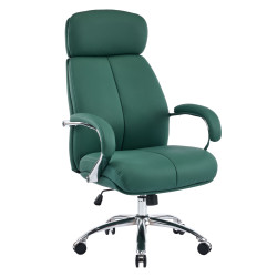 Καρεκλα γραφειου toren hm18357.07 πρασινο pu δερμα--βαση χρωμιου 66x74x128υεκ **