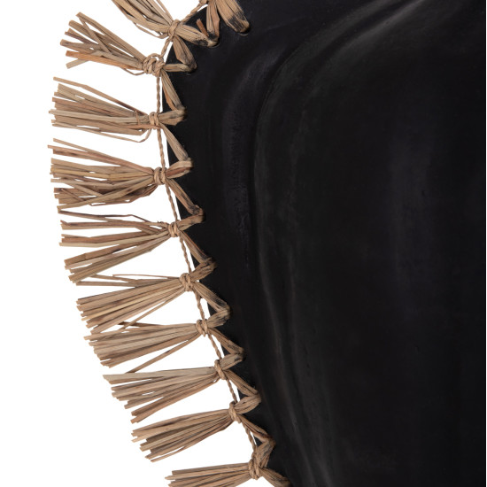 Επιτραπεζιο διακοσμητικο jebb hm4689.01 μαυρη τερακοτα & grass--32x15x33υεκ. **