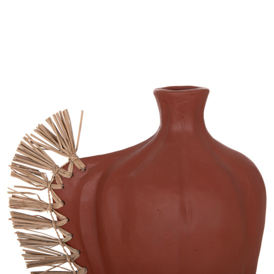 Επιτραπεζιο διακοσμητικο jebb hm4689.08 φυσικη τερακοτα & grass--32x15x33υεκ. **