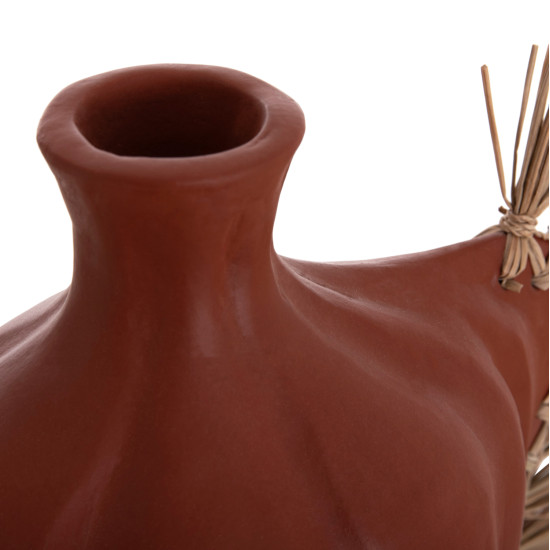 Επιτραπεζιο διακοσμητικο jebb hm4689.08 φυσικη τερακοτα & grass--32x15x33υεκ. **