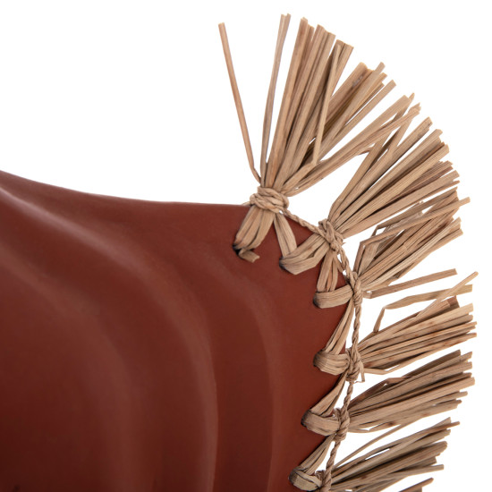 Επιτραπεζιο διακοσμητικο jebb hm4689.08 φυσικη τερακοτα & grass--32x15x33υεκ. **