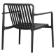 Πολυθρονα lounge εξωτ.χωρου malen hm6626.02 μαυρο πολυπροπυλενιο 67x75x75υεκ **
