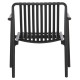 Πολυθρονα lounge εξωτ.χωρου malen hm6626.02 μαυρο πολυπροπυλενιο 67x75x75υεκ **