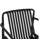 Πολυθρονα lounge εξωτ.χωρου malen hm6626.02 μαυρο πολυπροπυλενιο 67x75x75υεκ **