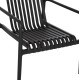 Πολυθρονα lounge εξωτ.χωρου malen hm6626.02 μαυρο πολυπροπυλενιο 67x75x75υεκ **