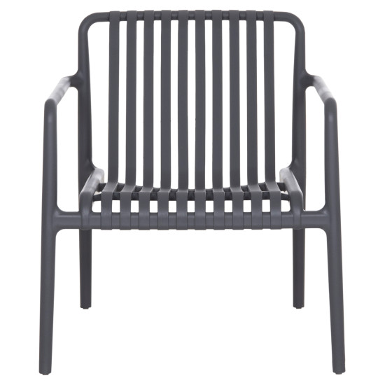 Πολυθρονα lounge εξωτ.χωρου malen hm6626.03 γκρι πολυπροπυλενιο 67x75x75υεκ **