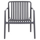 Πολυθρονα lounge εξωτ.χωρου malen hm6626.03 γκρι πολυπροπυλενιο 67x75x75υεκ **
